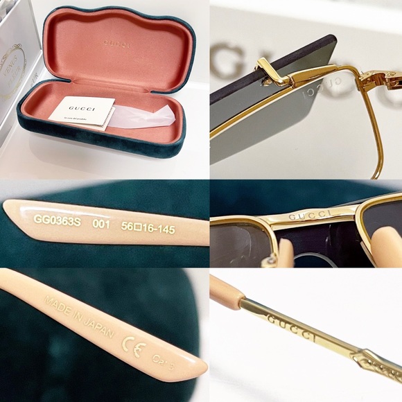 Authentic Gucci 56MM Flip-Up Rectangular Optical Unisex Sunglasses - Picture 13 of 13